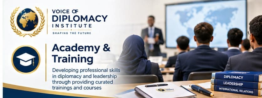 Academy & Training — developing professional skills in diplomacy and leadership through curated trainings and courses